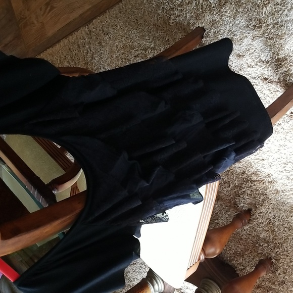 Black Ruffled Top - Picture 9 of 9